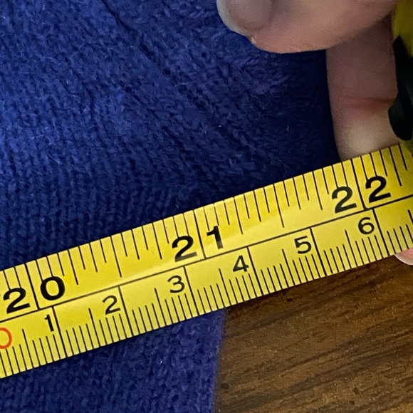 Neiman Marcus Scotland 100% Cashmere Blue v-Neck Men’s Sweater 44 Large - Picture 8 of 8